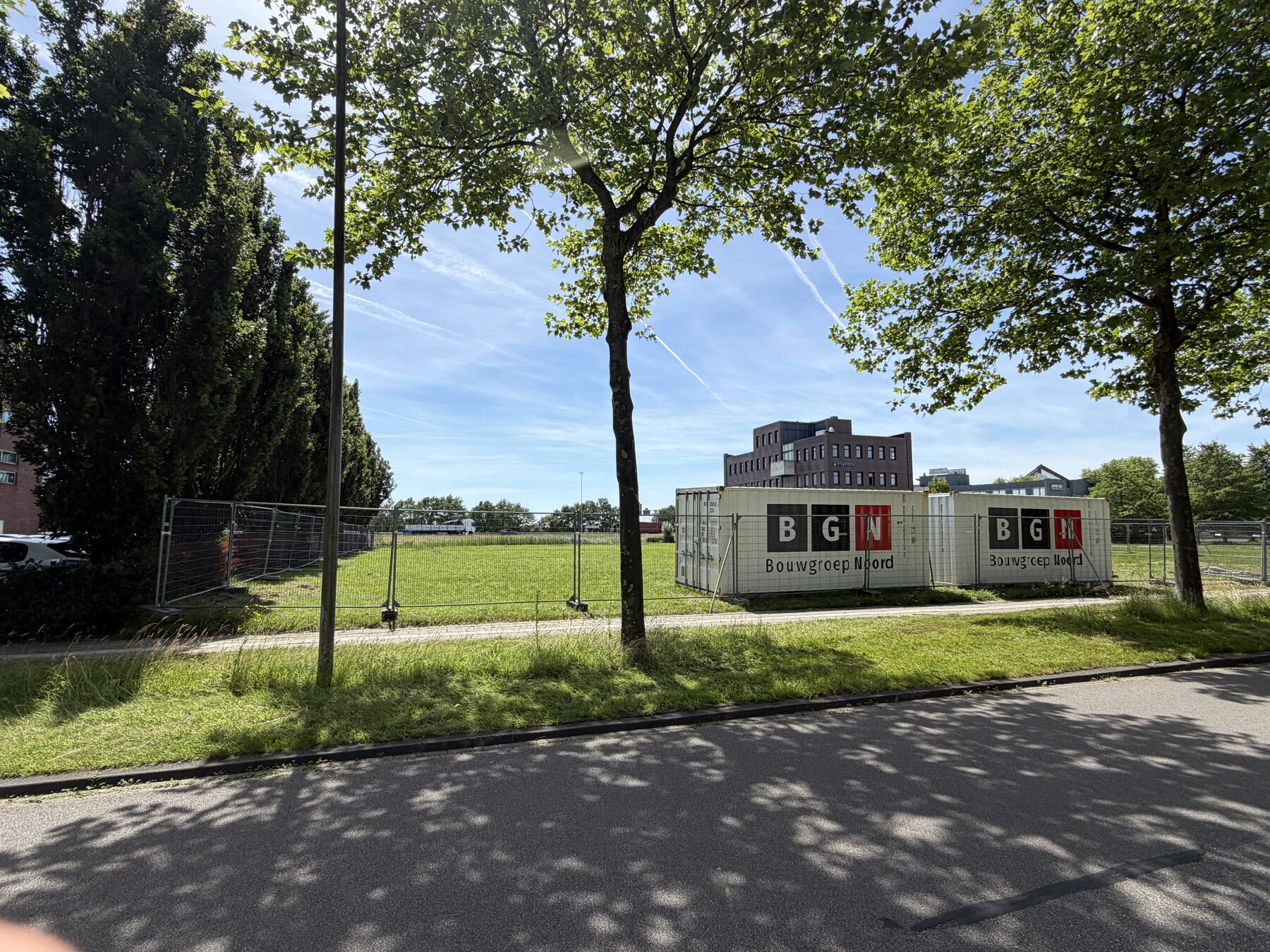 BGN-bouwketen op de locatie